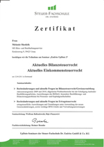 Zertifikat Bilanzbuchhaltung 2012